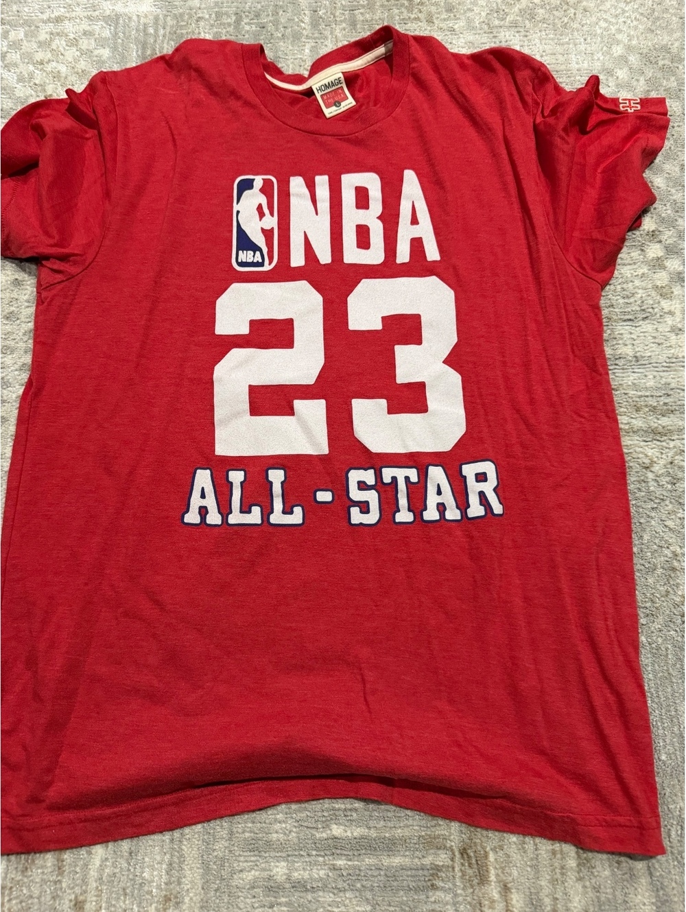 Homage NBA 23 All-Star Red Men's T-Shirt Size L